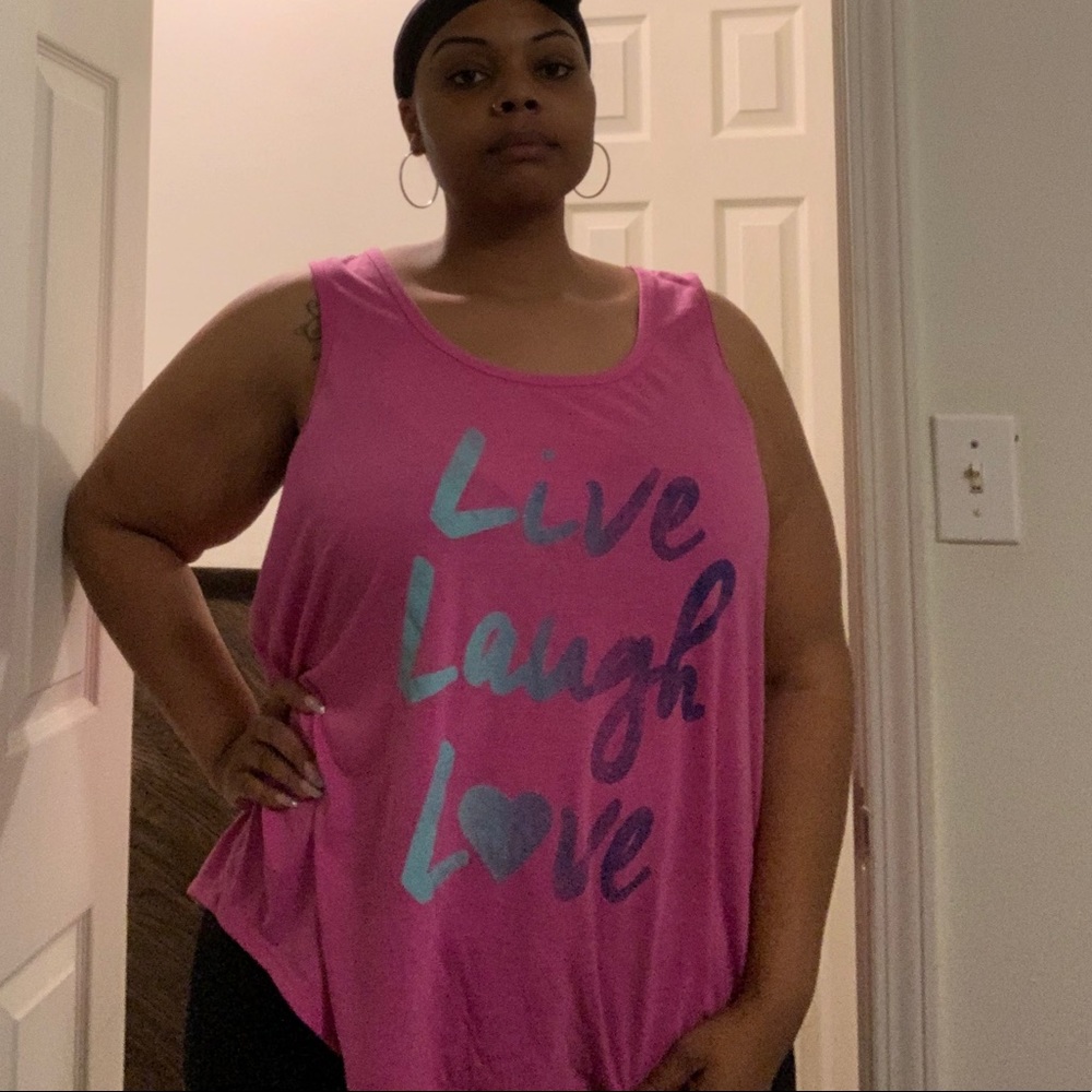 Motivational workout tank